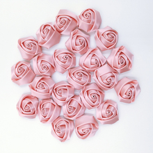 Fita de cetim 10 embutida 3.5cm, flor de rosa, flores de seda, buquê de mão, acessórios de cabelo para meninas, casamento 2024 - compre barato
