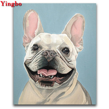 5d diy Diamond Painting French Bulldog,diamond Embroidery animal cute dog,Full Square Round Mosaic Pictures Of Rhinestones icon 2024 - buy cheap