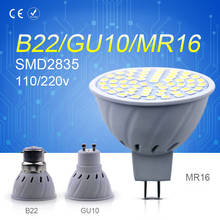 GU10 Spotlight Bulb Corn Lamp MR16 48 60 80leds E14 Led Bulb 220V Led Light SMD 2835 B22 bombillas led e27 para el hogar lampada 2024 - buy cheap