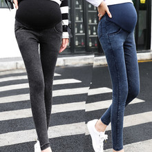 Hot ! Women's Maternity Pants zwanger Maternity Pregnancy Skinny Trousers Jeans Over The Pants Elastic vetement grossesse femme 2024 - buy cheap