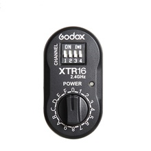 Godox XTR16 2,4G беспроводной Вспышка стробоскоп приемник для X1T XT-16 Xpro передатчик AD360 AD180 быстрее QT QS GT GS SK DE серии 2024 - купить недорого