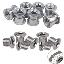 MEIJUN 8 pcs Nail Plate Dental Plate Screws Steel Chainwheel Bolts Road Bike Crank Plate Crusset Nut Parts Bicycle Accessories 2024 - buy cheap