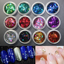 Sarness Nail Glitter Chameleon Paillette Sparkly Powder Manicure Sequin Shiny Iridescent Broken Glass Flakes Design of Nails 2024 - buy cheap
