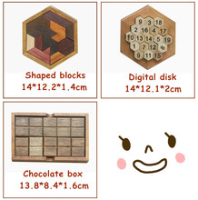 Funny Wooden Puzzles Geometric Abnormity Shape Jigsaw Toys  Brain-Teaser Puzzle Children Kids Toy Parent-child interaction Toys 2024 - buy cheap