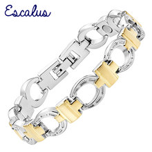 Escalus OL Style Magnetic Horse Hoof Bracelet For Women Silver Shiny Color Charm Bracelets Fashion New Jewelry Wristband 2024 - buy cheap