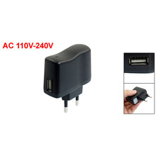 AC 110V-240V к DC 5V 0.5A 500mA USB к штепсельной вилке ЕС адаптер питания зарядное устройство для камер сотовых телефонов PDA MP3 плееры GPS 2024 - купить недорого