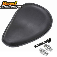 3 inch Leather Motorcycle for Sportster Chopper Bobber SOLO Spring Bracket Seat 2024 - buy cheap