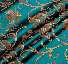 Estofamento floral em tecido de brocado, vestuário jacquard damask, estofamento para mobília, artesanato de decoração, material almofada 75cm * 50cm 2024 - compre barato