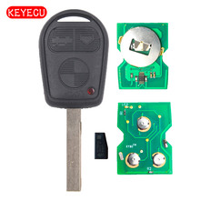 Keyecu EWS Can Adjustable Frequency 3 Button Remote Key Fob 433MHz ID44 Chip for Old BMW 3 5 7 X5 X3 Z4 E38 E39 E46 HU92 2024 - buy cheap
