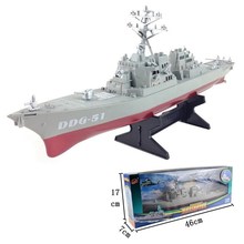 Exército guiado navio destruidor de mísseis modelo brinquedos estáticos com expositor navio de guerra modelo diy brinquedos educativos hobbies presente das crianças 2024 - compre barato