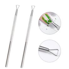 2pcs Stainless Steel Nail Cuticle Pusher Spoon UV Gel Remover Pedicure Nail Art Equipment Manicure Clean Tools 2024 - buy cheap