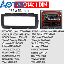 Moldura do som estéreo 2 din para o painel do chrysler, 300m, 1999-2004, kit de instalação do painel, adaptador, rádio, dvd, abs 2024 - compre barato