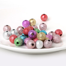 Randomly 6 8 10 12mm 30-250pcs Mixed Charming Beads,acrylic Round Spacer round Beads For Jewelry making 2024 - buy cheap