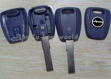 Carcasa de llave transpondedor para Fiat, cubierta de llave Fob de la mejor calidad, con cuchilla sin cortar SIP22, Color azul, 10 unids/lote 2024 - compra barato