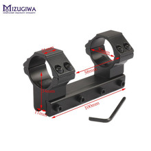 Mizugiwa One-Piece Flat Top 30mm Double Ring Air Rifle Scope Mount Ring Weaver Base 11mm Dovetail Rail Hunting Accessories Caza 2024 - buy cheap