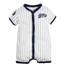 Ropa de bebé de estilo veraniego, peleles para bebé, ropa para bebé, trajes para niño pequeño, monos de béisbol 2024 - compra barato