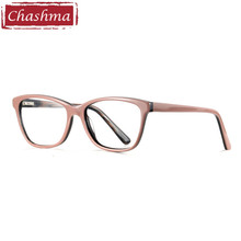 Chashma óculos de acetato material feminino, óculos de grau ótico estilosos de moda para estudantes com prescrição 2024 - compre barato