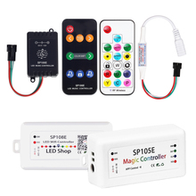 Controlador de música con Bluetooth y WiFI, minicontrolador de píxeles RF, aplicación de control para WS2811 WS2812B IC tira de píxeles LED 5050 RGB, 5-24V 2024 - compra barato