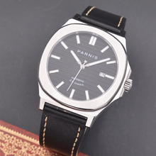 45mm parnis black dial men's watch sapphire luminous automatic mechanical watch 2024 - buy cheap