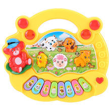 Baby Kids Musical Animal Farm Piano Toys Early Educational Toys For Children Gift 2 Colors Developmental Music Toy 2024 - buy cheap