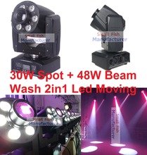 Sale 2019 Mini 30W LED Spot + 48W RGBW LED Beam Wash Moving Head Light USA Luminums 30W DJ Disco DMX Professional Stage Lights 2024 - buy cheap