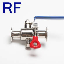 RF 2 "SS304 шаровой клапан, Тип зажима, не удерживающий, санитарные клапаны из нержавеющей стали для домашнего пивоваренного дневника 2024 - купить недорого