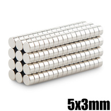 50Pcs 5x3 Neodymium Magnet Permanent N35 NdFeB Super Strong Powerful Small Round Magnetic Magnets Disc 5mm x 3mm 2024 - buy cheap
