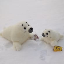 small lovely plush high quality seal toy cute white seal doll gift about 23cm 2024 - buy cheap