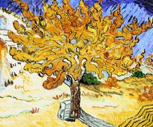 Arte para pared de salón, árbol de morera de Vincent Van Gogh, pinturas pintadas a mano de alta calidad 2024 - compra barato