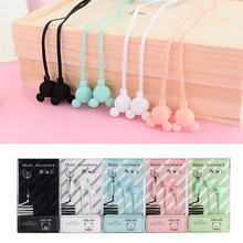 Candy Color Bear Earphones 3.5mm Stereo Headset Bass Earphone Earplugs With Mic For Samsung Xiaomi iPhone Kid Girls Gifts 2024 - buy cheap