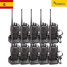 BAOFENG-walkie-talkie BF-888S, transceptor FM UHF, 5W, interfono de mano, 400-470MHz, 16 canales, Radio CB portátil bidireccional, 10 unids/lote 2024 - compra barato