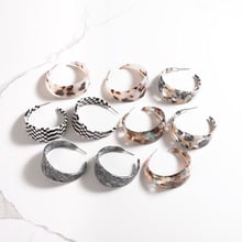 Leopard Tortoiseshell Hoop Earrings For Women Oversize Geometric Bohemian Earrings Vintage Jewelry Aretes De Mujer Modernos 2020 2024 - buy cheap
