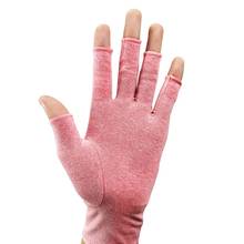 Компрессионные перчатки с артритом облегчают артрит и облегчают боль на половину пальца. Легкая дышащая термическая опора на запястье (артрит) 2024 - купить недорого