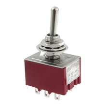 Novo interruptor ac 250v 2a 125v 5a liga/liga com 2 posições 3pdt