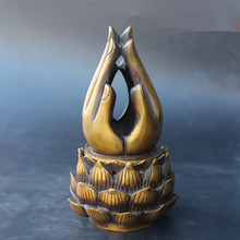 Requintada coleção de bergamota lótus incenso incenso. Incenso budista antigo bronze artesanato. 2024 - compre barato