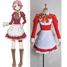 Sword Art Online SAO Lisbeth (Rika Shinozak) Cosplay Dress Uniform Women Girls Halloween Costumes ALfheim Online Custom Size 2024 - buy cheap
