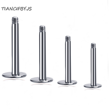 TIANCIFBYJS Mix 6-12mm Lip Labret Bar Barbell Tragus Ear Piercing Body Jewelry Stainless Steel Screw Lip Labret Stud Ring 400pcs 2024 - buy cheap