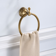 2 Styles Antique Space Aluminum Bronze Towel Ring Brushed Towel Holder Towel Rack Wall Mounted Bathroom Accessories 2024 - buy cheap