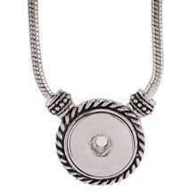 10pcs/lot NEW Trendy Ethnic style Tassel Pendant Snap necklace fit DIY 18MM snap buttons jewlery wholesale KC0929 2024 - buy cheap