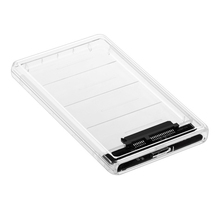 Funda transparente de HDD de 2,5 pulgadas, caja de disco duro de USB3.0 a Sata 3,0, herramienta libre de 5 Gbps, soporte de protocolo UASP de 2TB, caddy 2024 - compra barato