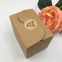 50pcs/lot Brown Paper Box Party Favor Gift Candy Craft Handmade Soap Package Cardboard Kraft Boxes 2024 - buy cheap