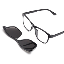 TR90 оправа для очков, поляризационные мужские солнцезащитные очки с клипсой, UV400, очки для близорукости, женские солнцезащитные очки для вождения, линзы для ночного видения 2024 - купить недорого
