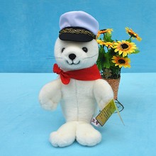 new high quality beautiful hat seal doll plush red scarf seal toy gift about 26cm 2024 - buy cheap