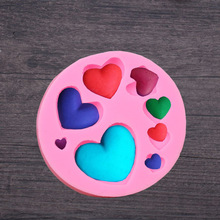 Molde para pasteles de silicona 3D con forma de corazón, moldes de silicona FDA para decoraciones de pasteles LB 495, 1 unidad 2024 - compra barato