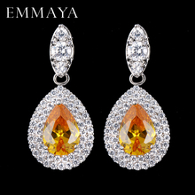 EMMAYA AAA Cubic Zirconia Classic Big Drop Crystal Earrings with Tiny CZ Luxury Bridal Wedding Earrings for Women Wholesale 2024 - buy cheap
