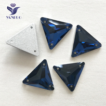 YANRUO #3270 All Sizes Montana Triangle Flat Back Rhinestone Sew On Strass Crystal Glass Stones For Craft 2024 - buy cheap