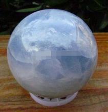 Hot Sell Asian Blue Kyanite Quartz Crystal Healing Ball Sphere Celestite ball +Stan 70mm 2024 - buy cheap