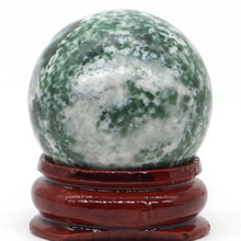 Natural Green Spot Jasper Ball Mineral Quartz Sphere Hand Massage Crystal Ball Healing Feng Shui Home Decor Accessory 30mm 2024 - buy cheap