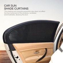 2Pcs Flexible Auto Side Rear Window Sun Shade Mesh Curtain Car UV Protection Mesh Cover Mosquito Dust Protective Sleeve 2024 - buy cheap