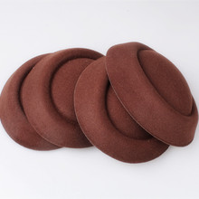 Женская шляпка-«Таблетка», коричневая шляпка-мини Вуалетка, 6,3 дюйма (16 см), элегантный головной убор, аксессуары для волос «сделай сам», MH018 2024 - купить недорого